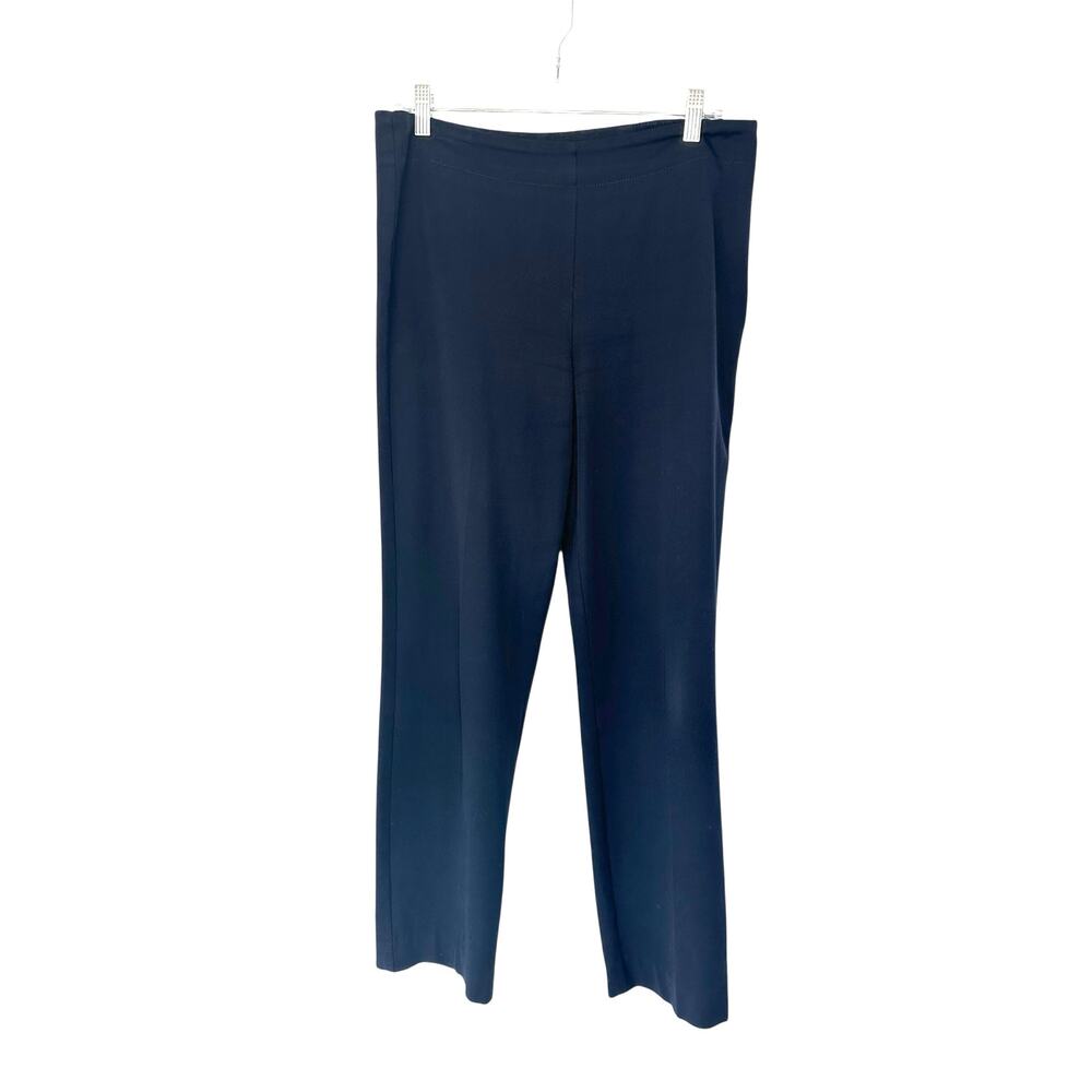 Talbots Pants Navy Classic Side Zip Office Work Straight‎ Leg Trousers Size 8